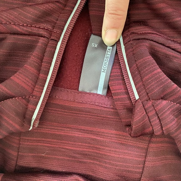 Mondetta burgundy hoodie. Like new. - Picture 2 of 3